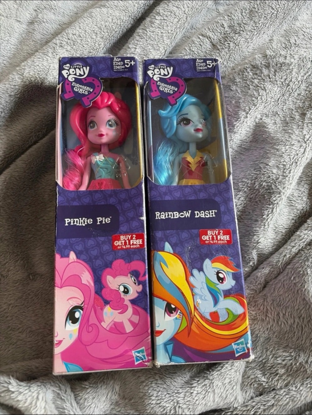 My Little Pony Equestria Girls Dolls - Pinkie Pie Pink & Rainbow Dash Blue